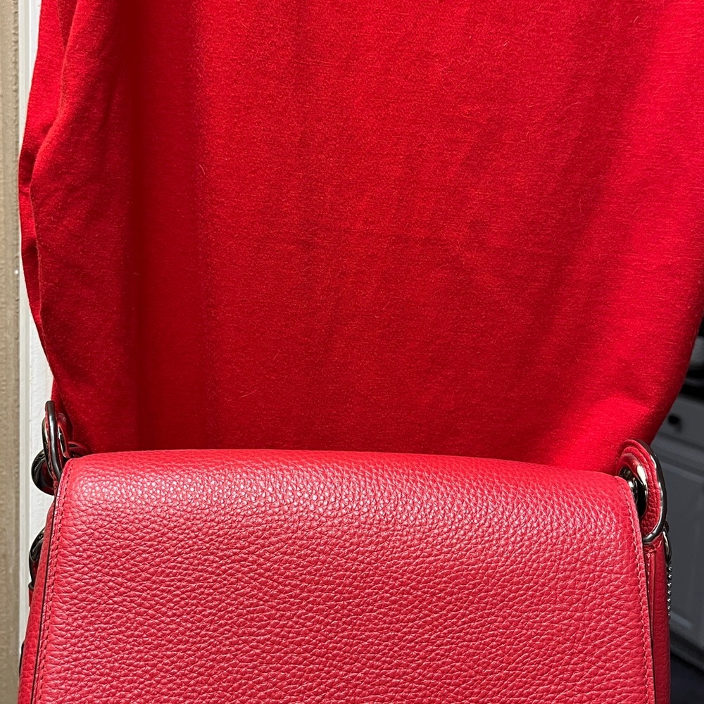 Coach Red Crossbody Leather Bag - Picture 11 of 11